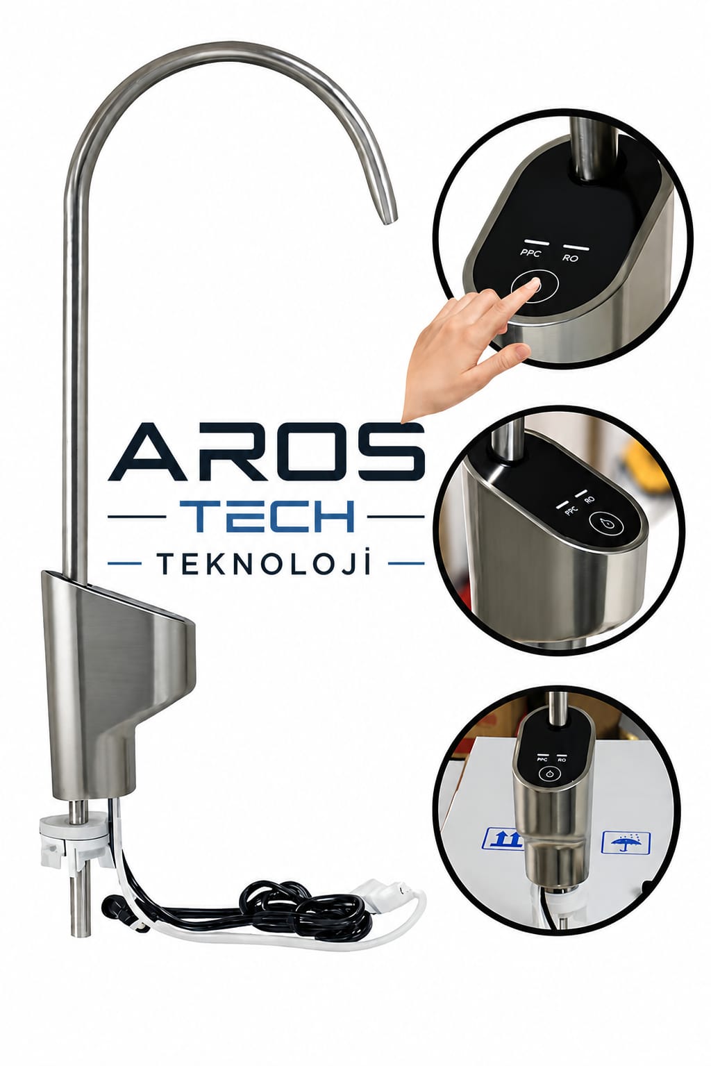 AROS Tech Dijital Dokunmatik Arıtma Çeşmesi